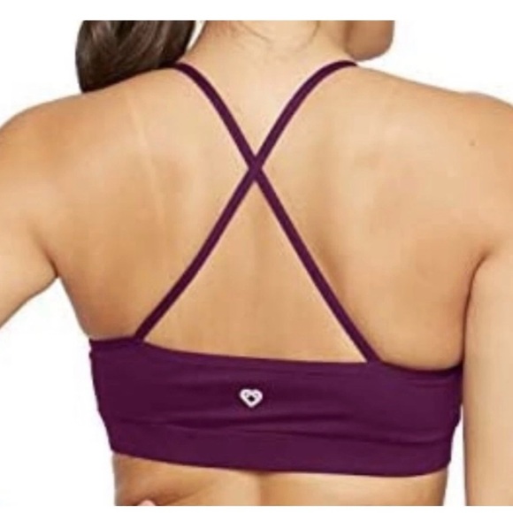Colosseum Alexa Strappy Womens Plum Purple Sports Bra Size Small - Picture 3 of 9